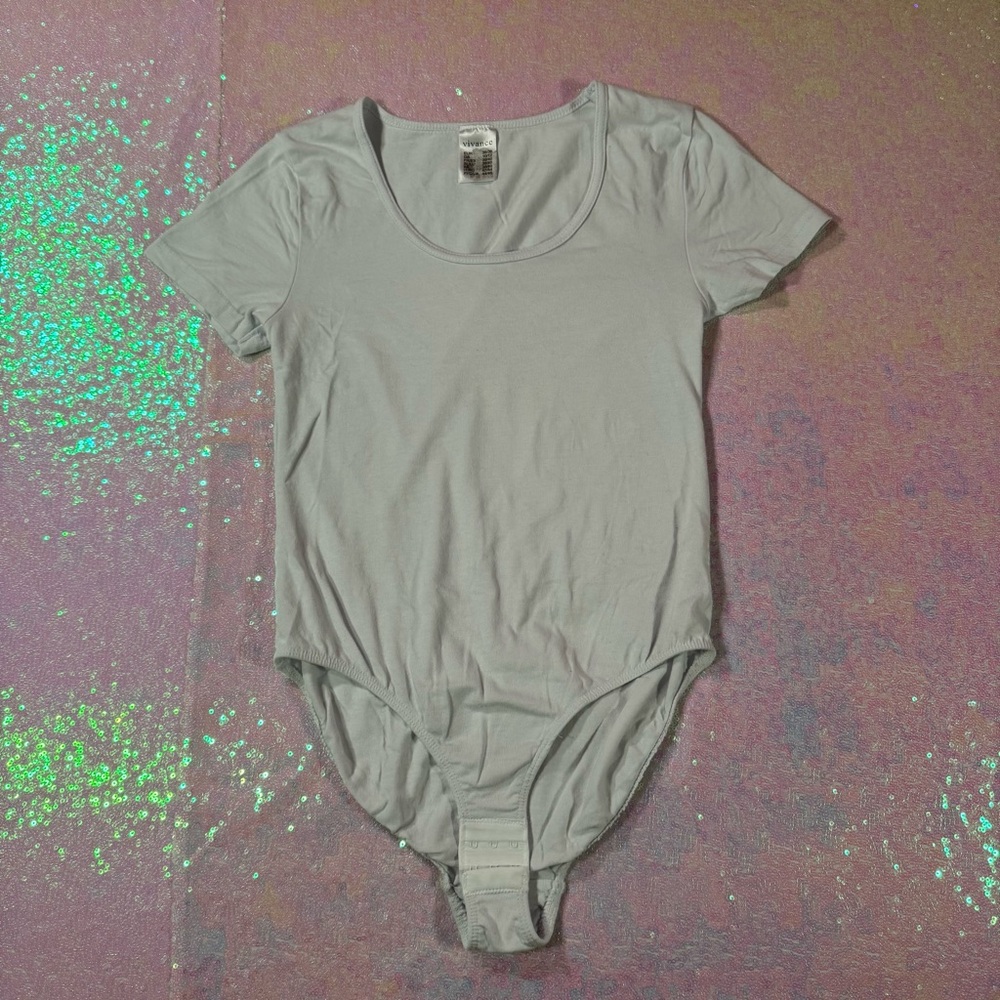 White Scoop Neck Tee Basic Bodysuit - image 4
